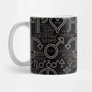 Astrology Symbols Word Cloud (1) Mug